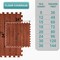 Sorbus Wood Grain Floor Tiles Foam Mat EVA Interlocking Mats Tile 3/8-Inch Thick Flooring Wood Puzzle Exercise Mats w/ Borders